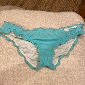 Ruffle cheeky bikini bottom